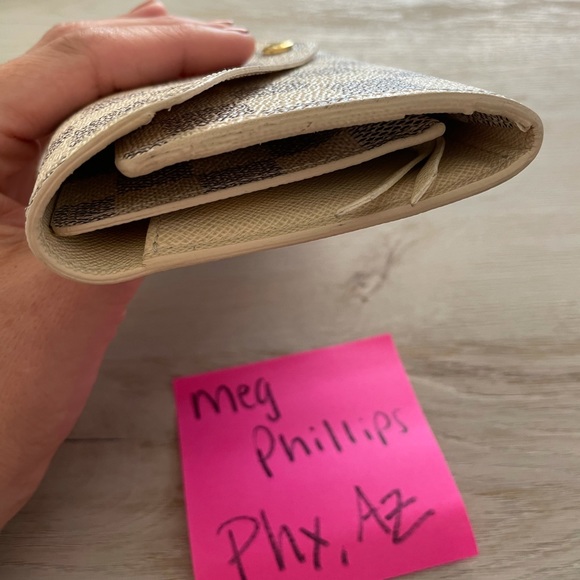 Auth Louis Vuitton Josephine Damier Azur Wallet - Picture 7 of 13